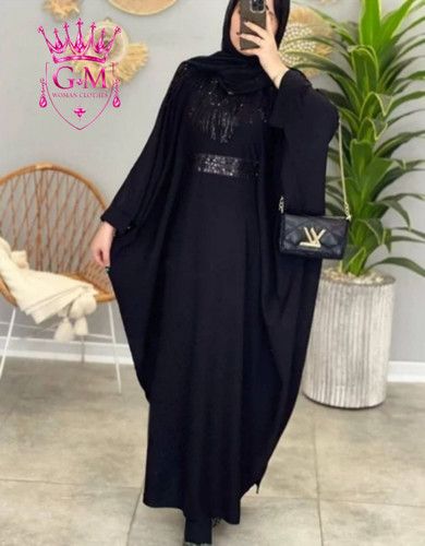 عبا زنانه جلو و سرشانه ریش دار