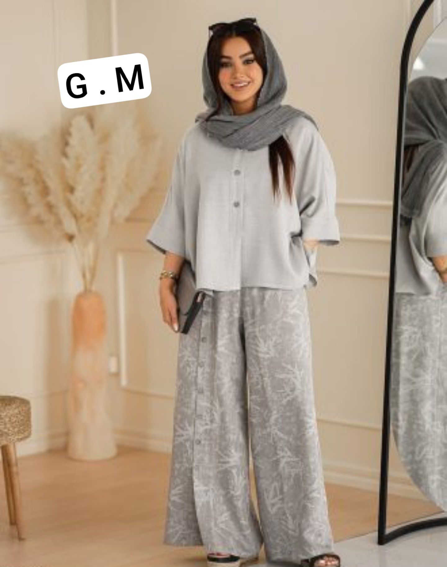 ست شومیز شلوار زنانه طرح دار